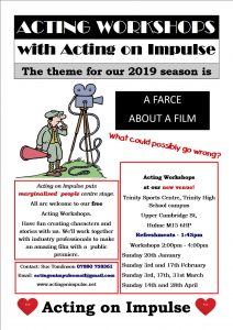 Acting on Impulse Spring Workshop Flyer