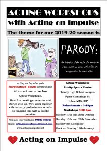 Acting on Impulse Autumn 2019 Workshop Flyer