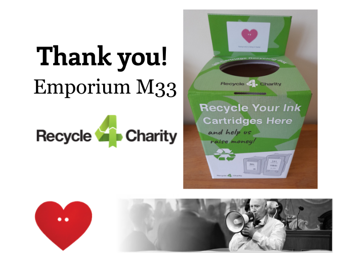 Recycle printer cartridges and support us!